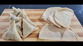 How To Make Samosa PastryFor BeginnersNo RollingNo Oven Tutorial [upl. by Sonitnatsnoc]