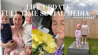 LIFE UPDATE  Full time social media🫶🏼 Mum of Two Vlogs [upl. by Malonis]