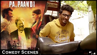 Pa Paandi Comedy Scenes  Dhanush  Madonna Sebastian  Rajkiran  Prasanna  AP International [upl. by Rhody919]