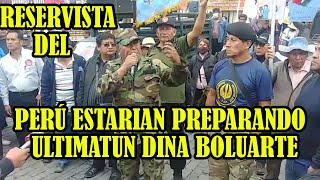 RESERVISTAS DEL EJERCITO SE PRONUNCIAN DESDE AREQUIPA SE PONEN AL SERVICIO DEL PUEBLO [upl. by Skvorak]