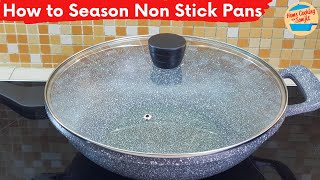 How to Season Non Stick Pan [upl. by Sesmar]