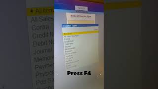 DayBook Shortcut Of Tally Prime tallyprime shorts viralvideo viralshorts tips commercejournal [upl. by Tandi123]