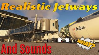 Msfs2020 Realistic Jetways For ALL Default Airports amp default jetways No negative impact on fps [upl. by Elicia272]