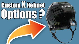 CCM Custom X Helmet vs Retail X Helmet  What is the real difference and custom options [upl. by Helfand]