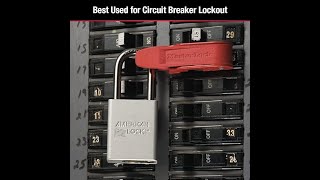 Master Lock  Bloqueo de disyuntor PASTILLA TERMICA MODEL 493B [upl. by Adne637]