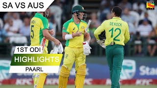 SA VS AUS 1ST ODI 2020 HIGHLIGHTS II SOUTH AFRICA VS AUSTRALIA 1ST ODI 2020 HIGHLIGHTS [upl. by Aileon]