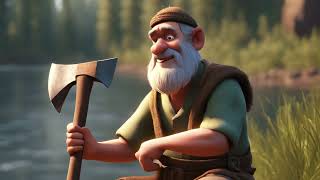 The Woodcutter And His Axe  Stories For Kids In English  Animated Stories [upl. by Ylrac]