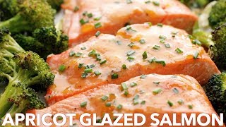 Honey Glazed Baked Salmon Recipe One Pan Meal [upl. by Ehctav]