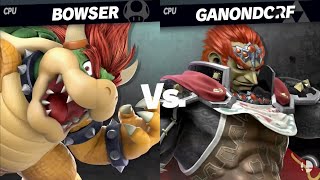 Super Smash Bros Ultimate  Bowser vs Ganondorf [upl. by Eibob]