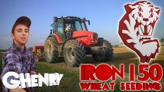 SAME Iron 150 Semina Grano con BreviglieriGaspardo Nina  Wheat Sowing 2014 [upl. by Ahiel]