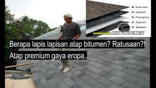 Berapa lapis genteng bitumenaspal Ratusaan genteng premium gaya Eropa [upl. by Eivlys]