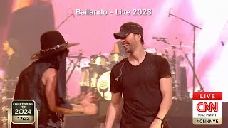 Enrique Iglesias  Bailando Live 2023  CNN New Years Eve Live 2024 [upl. by Deming]