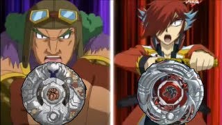 Beyblade Shogun Steel Griffen Dragoon vs Behemoth Golem Synchrome Battle [upl. by Noyad]