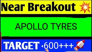 APOLLO TYRES SHARE LATEST BEWS TODAYAPOLLO TYRES SHARE TARGETAPOLLO TYRES SHARE ANALYSIS [upl. by Novahc8]