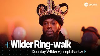 THE KING IS READY 👑  Deontay Wilders Epic Ring Walk DayOfReckoning 🇸🇦 [upl. by Eidnim]