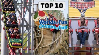 Top 10 Fastest Rides at Worlds of Fun [upl. by Zeba]