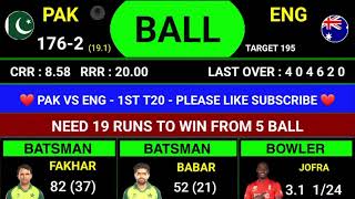 🔴 Pakistan vs England 1st T20 Watch 2024  Pak vs Eng 1st T20 Match Score Commentary [upl. by Kalvin703]