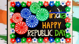 Republic day decoration  Republic day Display Board Idea  Republic day Bulletin Board [upl. by Jair434]