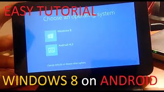 How to install WINDOWS 8 on ANDROID TABLETPHONE TUTORIAL [upl. by Ailekat921]