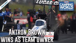 Antron Brown takes home first win as team owner [upl. by Allehcram]