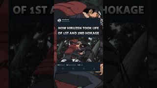 HOW HIRUZEN TOOK LIFE OF 1ST AND 2ND HOKAGE animeshorts anime naruto [upl. by Ytitsahc970]