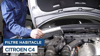 Citroën C4  Changer le Filtre dHabitacle [upl. by Tate]