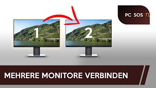 Mehrere Monitore verbinden und einrichten  PC SOS TV [upl. by Kynthia129]