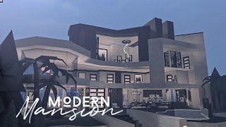 Bloxburg Mansion Modern Hillside House  House Build [upl. by Akaya]