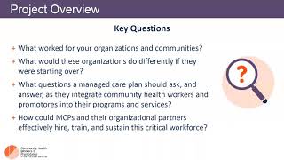 Webinar  Advancing CA’s Community Health Worker amp Promotor Workforce [upl. by Congdon]