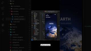 Solar system app UI in flutterflutter india codingtutorial appdevelopment ios solarsystem [upl. by Bryce]