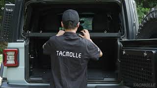 TACMOLLE Rear Trunk Cargo Rack Basket for Jeep Wrangler JL 20182023 [upl. by Gibbon469]