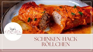 Schinken  Hackfleisch  Röllchen [upl. by Schroeder]