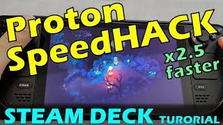 Speed up Steam Deck gameplay via Proton Speedhack Faster animations better than Cheat Engine Tips [upl. by Jeaz]