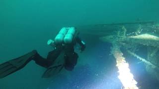 USS Oriskany Flight Deck with Below 130 Diving [upl. by Naitsabas]