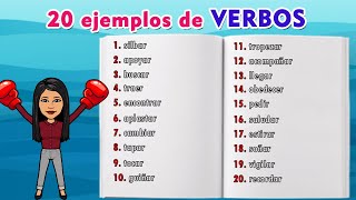 20 ejemplos de verbos  Examples of verbs [upl. by Fair]