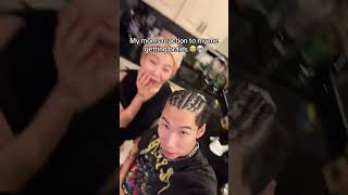 Asian Mom Reacts To Me Getting Braids💀 shorts funny trend trending viral comedy [upl. by Noeht]