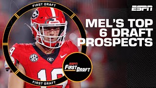 Mel Kiper Jr drops his top 6 2024 NFL Draft Prospects  First Draft [upl. by Zandra]