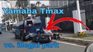 Yamaha Tmax na BlindSpot sa illegal parking [upl. by Yong]