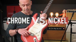 Chrome vs Nickel Bridge Saddles for Strat There is a tone difference Part II [upl. by Neellok]