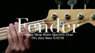 【Qsic】Fender Custom Shop Retro Spective Gear 70s Jazz Bass NATM【売約済】 [upl. by Ahseim628]