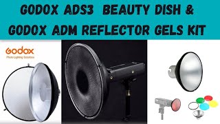 godox Ad s3 beauty dish with grid amp Ad m reflector color gel set for Ad200 Ad200 pro bulb flash head [upl. by Arrec]