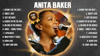 Anita Baker Greatest Hits 2024  Pop Music Mix  Top 10 Hits Of All Time [upl. by Ennairam]