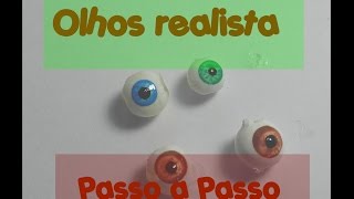 Como Fazer Olhos Realistas Em Miniatura [upl. by Orji138]