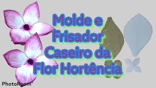 Passo a Passo do Molde e Frisador Caseiro da Flor Hortência [upl. by Ecirtemed954]