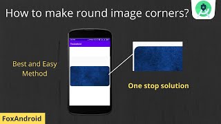 Corner radius Imageview in Android studio  Rounded image in android studio [upl. by Kreegar351]