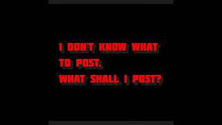 What do I post [upl. by Nonnah]