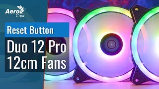 AeroCool Duo 12 Pro  How to Control the RGB Lighting with the PC Reset Button [upl. by Nihcas124]