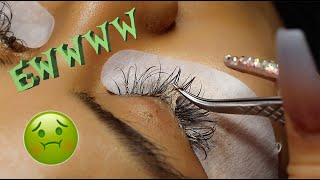 How to Deep Clean Clients Dirty Lashes [upl. by Nlocnil]