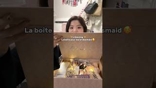 PARTIE 1  UNBOXING de la boîte de demoiselles 🫶🏻☺️ unboxing unboxingvideo bridesmaids [upl. by Emlen]