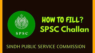 How to fill SPSC challan form sample spsc spscjobs jobs2022 snfmentor [upl. by Milburr402]